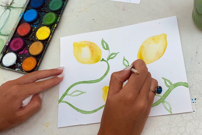 1 Hour Watercolor Workshop in Parikia Paros! - What happens while the paintings dry
