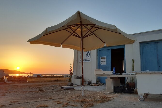 3-Hour Marble Workshop Creating your own Souvenir out of ( Paros ) Marble - Sunset over Antiparos adds a welcome pause