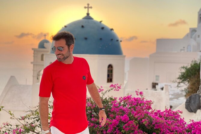 4 hrs PRIVATE island tour and photos, Oia and Blue domes - Imerovigli: the high caldera viewpoint