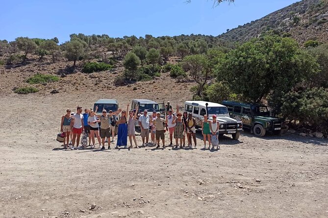 4x4 Safari Tour South Crete Agiofarago Matala - Sivas, Cretan lunch and local wine