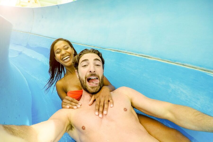 Acqua Plus Water Park Admission with Optional Transfer - Getting around the park on its hillside setting