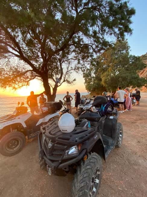 Agia Pelagia: Sunset or Morning Quad Tour & Ghost Town Visit - Fodele break: refreshments, shops, and a slower pace