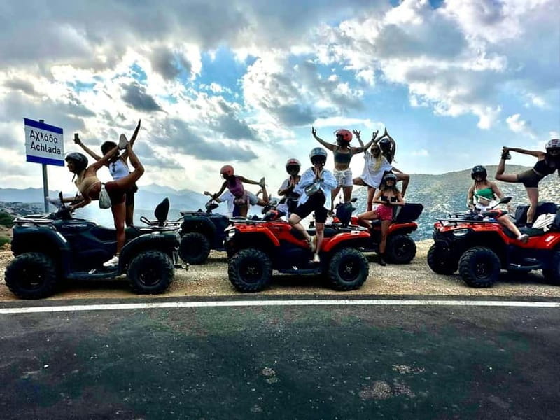 Agia Pelagia: Sunset or Morning Quad Tour & Ghost Town Visit - The return ride and the small Cretan finish