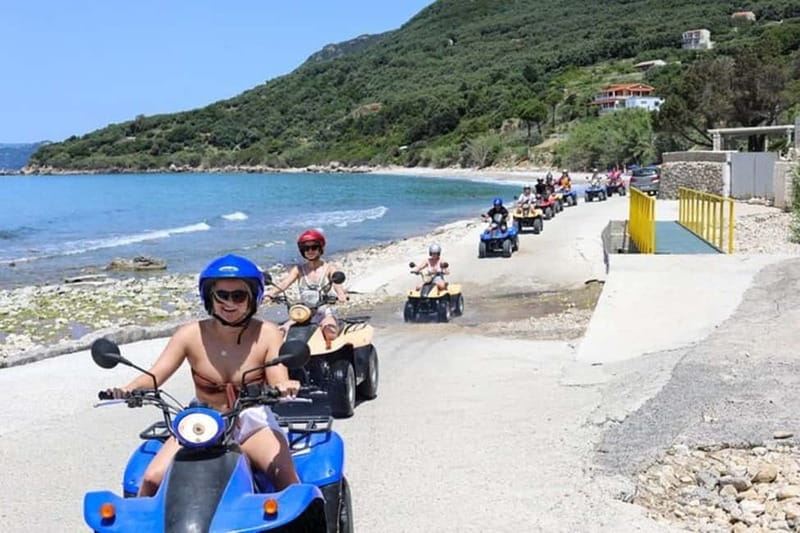 Agios Gordios: Corfu ATV Quad Tour with Lunch at Pink Palace - The first ride from Agios Gordios