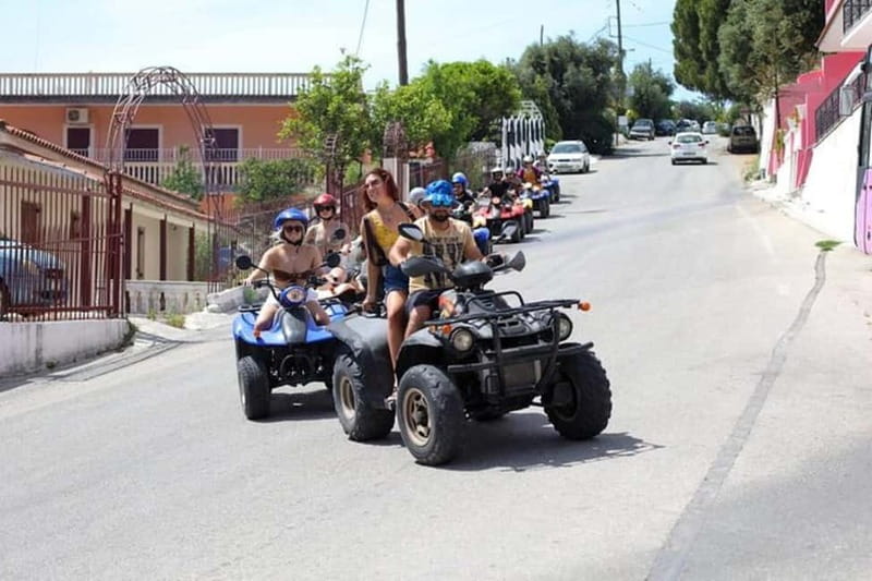 Agios Gordios: Corfu ATV Quad Tour with Lunch at Pink Palace - The lunch stop at a sea-view village