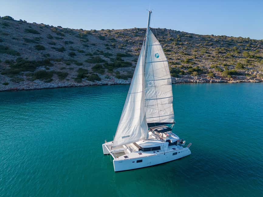 Agios Nikolaos: Spinalonga AM Catamaran Cruise with Lunch - A Mediterranean lunch prepared on the catamaran