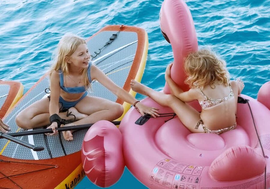 Agios Nikolaos: Spinalonga PM Catamaran Cruise with Dinner - The long bay stop: swimming, snorkeling, and SUP
