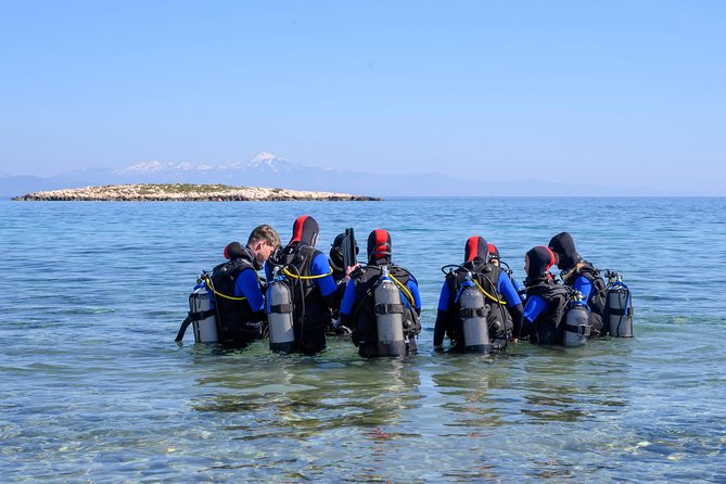 Anavyssos Athens Riviera: Beginners' Guided Try Scuba Diving - From the shop to a nearby Aegean beach