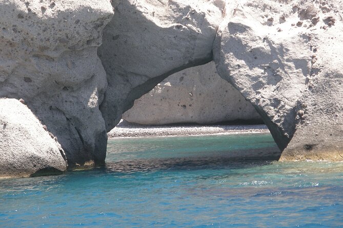 Antiparos & Despotiko: Swim, Explore, and Savor Lunch from Paros - Panteronisi and the turquoise Blue Lagoon setting