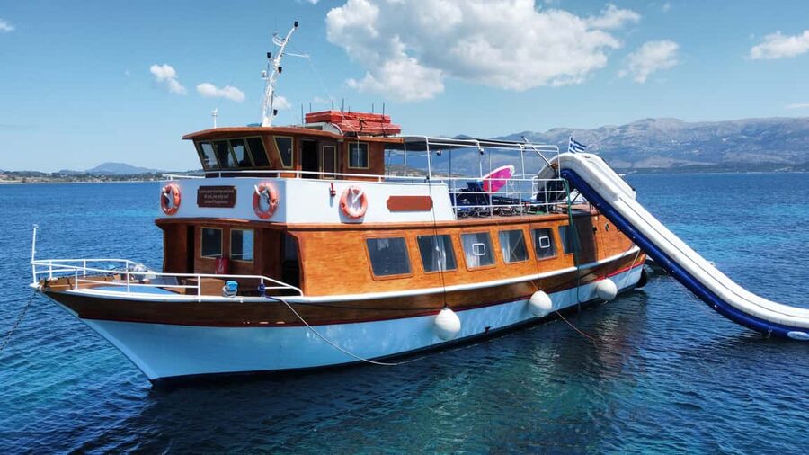 Argostoli: Full-Day Boat Cruise with Lunch - Vardiani, the quiet Rabbit Island