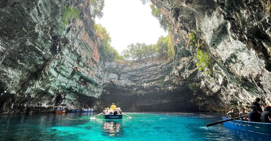 Argostoli: Melissani Lake, Drogarati Cave, and Myrtos Beach - A fast way to see Kefalonia’s famous sights