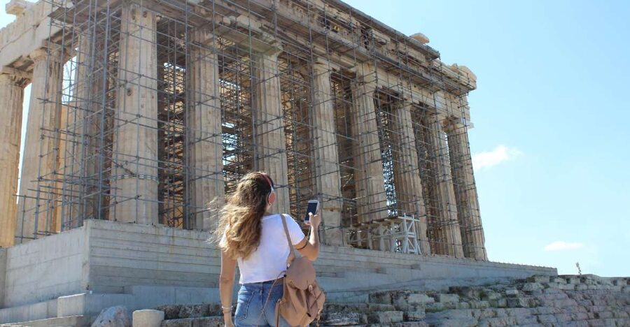 Athens: Acropolis & Acropolis Museum Ticket with Audio Guide - The Propylaea and the climb onto the ancient hill