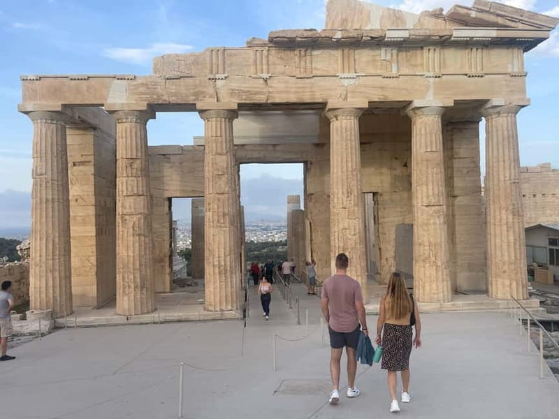 Athens: Acropolis and Parthenon Guided Walking Tour - Passing through the Propylaea