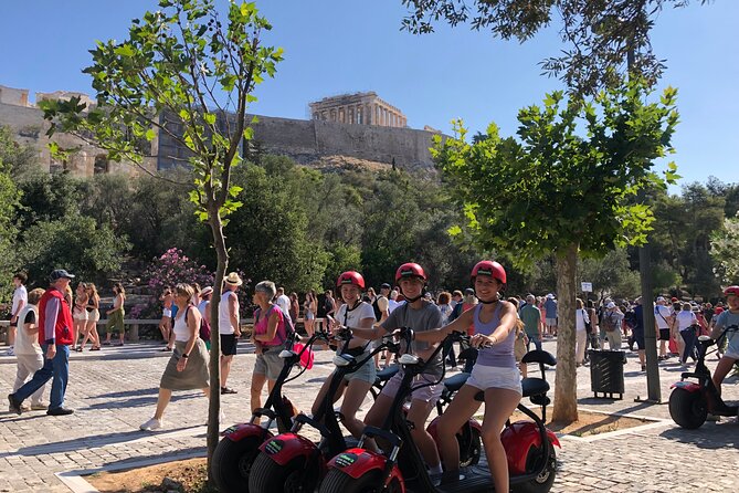 Athens Acropolis Official E-Scooter Guided Tour Fat E-Bike - Areopagus and Pnyx explain how Athens worked