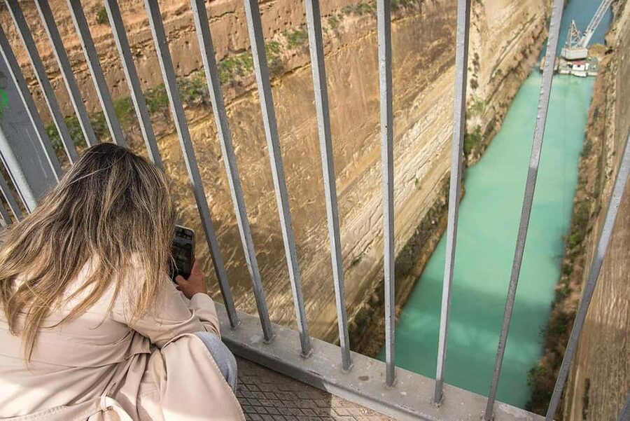 Athens: Ancient Corinth & Nafplion Guided Premium Tour - The Corinth Canal: a fast stop with a big view