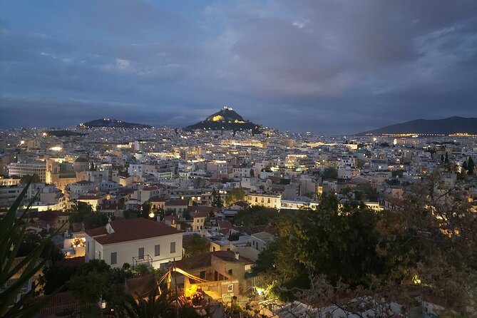 Athens at Night Small-Group Walking Tour with Dinner - The Acropolis view that makes the evening