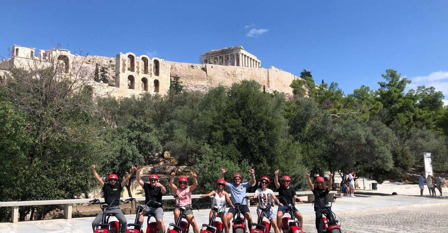 Athens: Award-Winning Acropolis Guided e-Scooter Tour - Rolling past the Odeon of Herodes Atticus