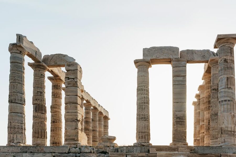 Athens: Cape Sounion & Poseidon Temple Sunset Half-Day Trip - Entering the Temple of Poseidon