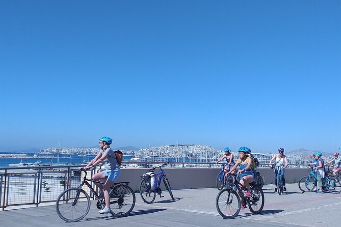 Athens City and Sea bike tour - Riding through quieter neighborhoods to the Stavros Niarchos Centre