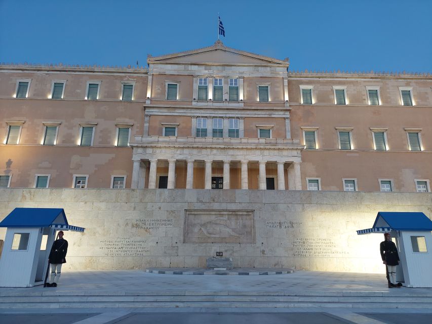 Athens: City Highlights Nighttime Walking Tour in Spanish - Athens Cathedral and the Little Mitropolis