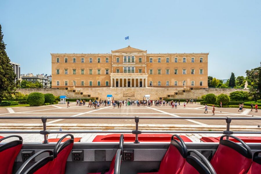 Athens: City Sightseeing Hop-On Hop-Off Bus Tour - Temple of Zeus and the National Garden