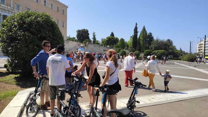 Athens: Discover the City Electric Bike Tour - From the meat market to the Athens Trilogy