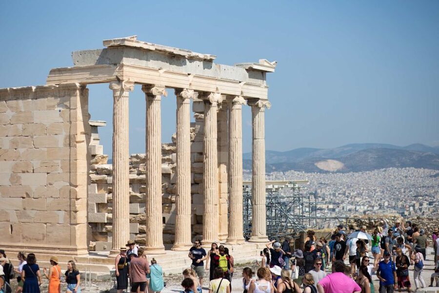 Athens: Early Morning Guided Tour to Acropolis and Museum - Walking down Dionysiou Areopagitou