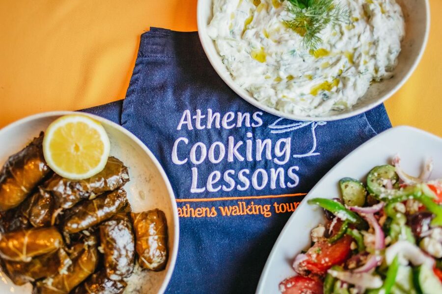 Athens: Greek Cuisine Cooking Class and 3-Course Dinner - What the four-hour schedule feels like