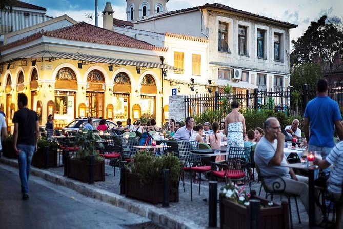 Athens Moonlight Waling Tour with Drinks and Meze Dishes - Meze, ouzo, raki, and tsipouro