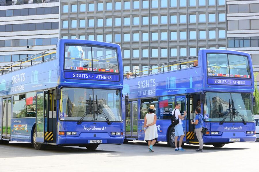 Athens, Piraeus, and Coastline: Blue Hop-On Hop-Off Bus - Starting at Piraeus, the easiest route into Athens