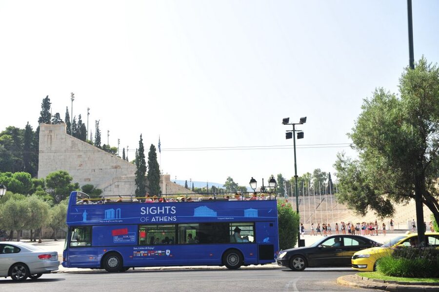 Athens, Piraeus, and Coastline: Blue Hop-On Hop-Off Bus - Orange Line highlights in central Athens