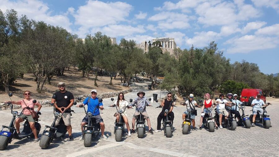 Athens: Premium Guided E-Scooter Tour in Acropolis Area - Pnyx Hill and the birthplace of democracy