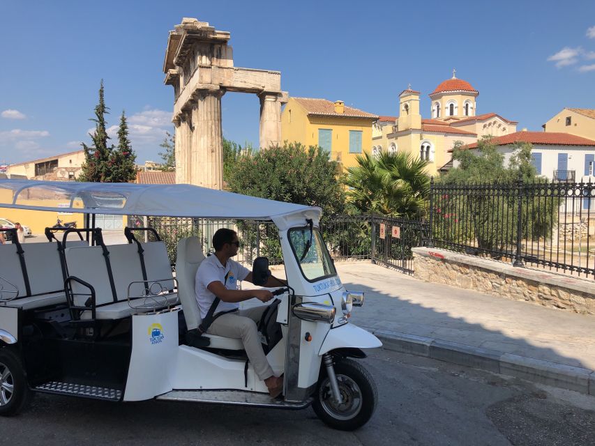 Athens: Private Evening Sightseeing Tour by Electric Tuk-Tuk - Plaka by electric tuk-tuk