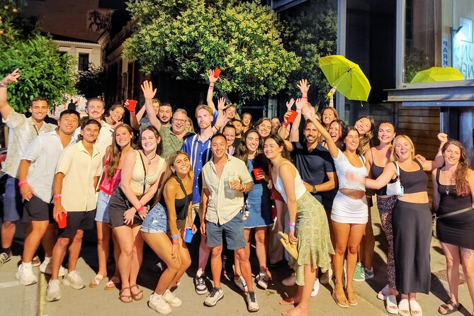 Athens Pub Crawl with 1hr Open Bar & VIP Nightclub Access - Meeting at Plateia Thiseos at 10 p.m.