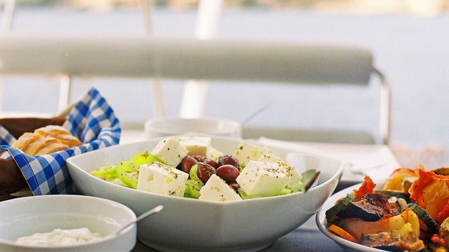 Athens: Riviera Catamaran Cruise with Meal and Drinks - The onboard Greek barbecue