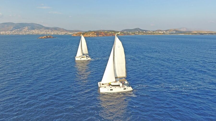 Athens: Riviera Catamaran Cruise with Meal and Drinks - From your hotel to Alimos Marina