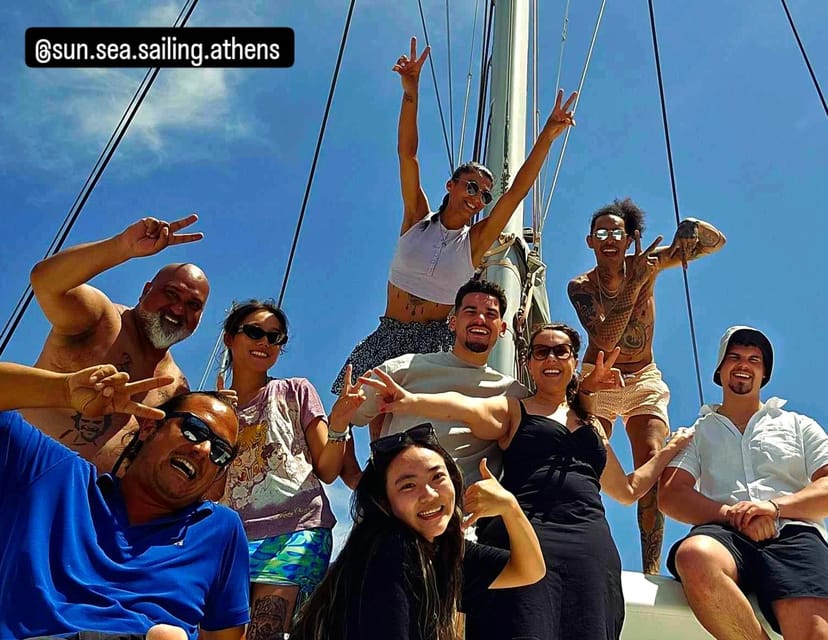 Athens: Riviera Catamaran Tour with Fresh Meal and Drinks - Key points at a glance