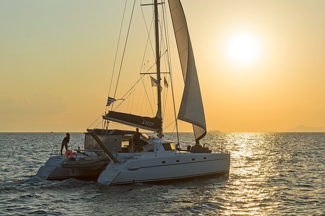 Athens Semi Private Sunset Catamaran Cruise with meal & drinks - The Boat, Crew, and Pace