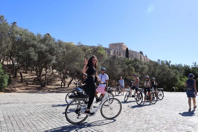 Athens: Small-Group E-Bike Tour of Historic Highlights - Dionysiou Areopagitou and the Acropolis views