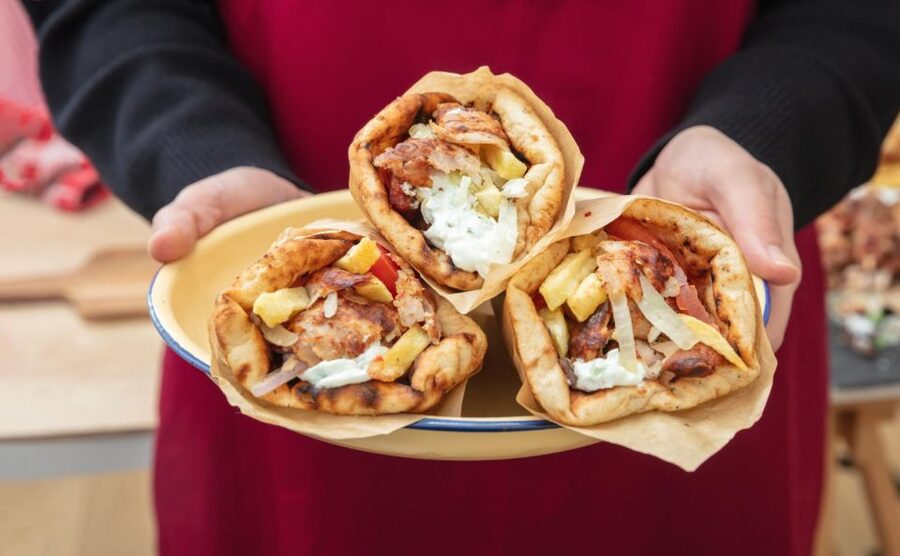 Athens: Street Food Tasting Tour - The central shopping district between bites