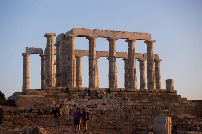 Athens: Sunset Tour to Cape Sounion & the Temple of Poseidon - Meeting in central Athens and joining the bus