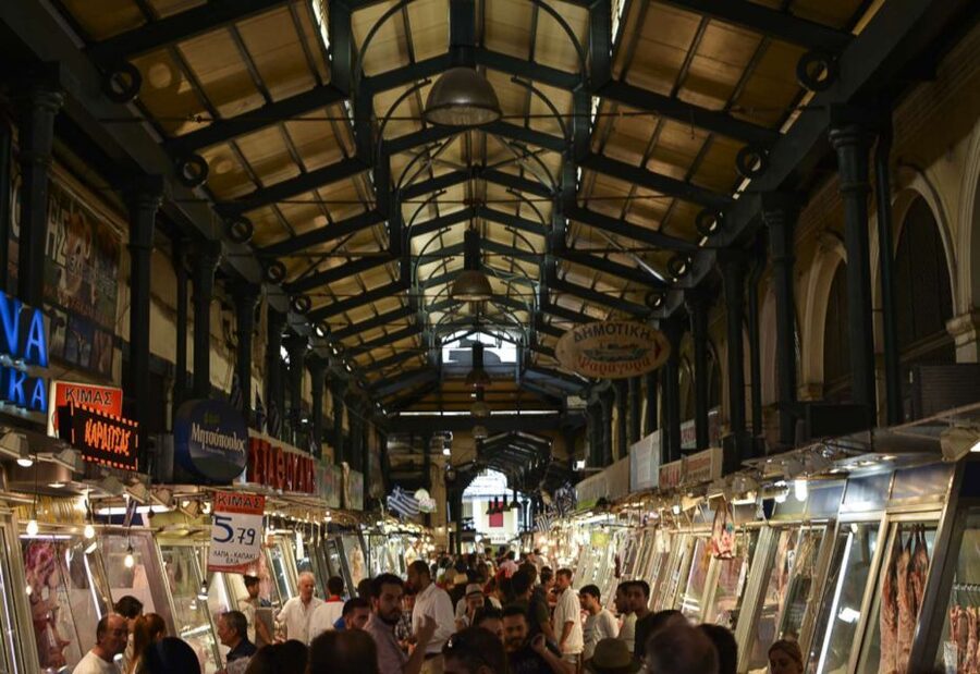 Athens: Ultimate Food Walking Tour with 15 Tastings - A proper taverna lunch inside the market area