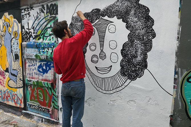 Athens Urban Street Art Tour - Omonoia shifts the tone toward older, tougher urban stories