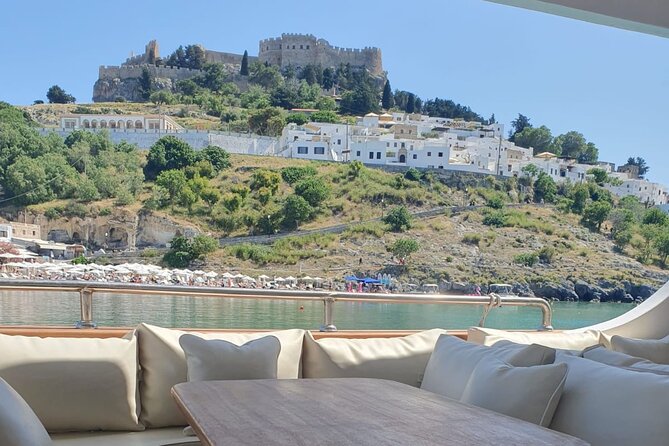 Bay to Bay Cruise in Lindos - Agathi Beach is the main event