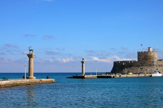 BEST OF RHODES ISLAND - PRIVATE TOUR - SHORE EXCURSION - FULL DAY - 4 People - Haraki Beach, where lunch becomes part of the experience