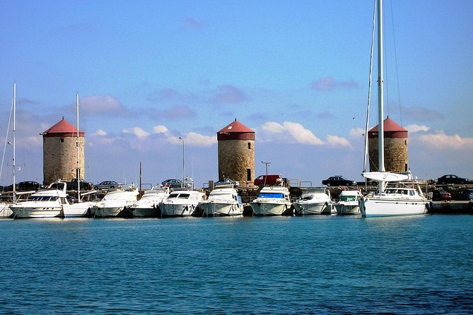 BEST OF RHODES ISLAND - PRIVATE TOUR - SHORE EXCURSION - FULL DAY - 4 People - Mandraki Harbor and the story of the Colossus
