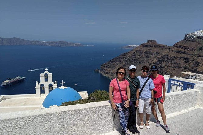 Best of Santorini Highlights Private 5 Hours Tour - Red Beach and its volcanic rock