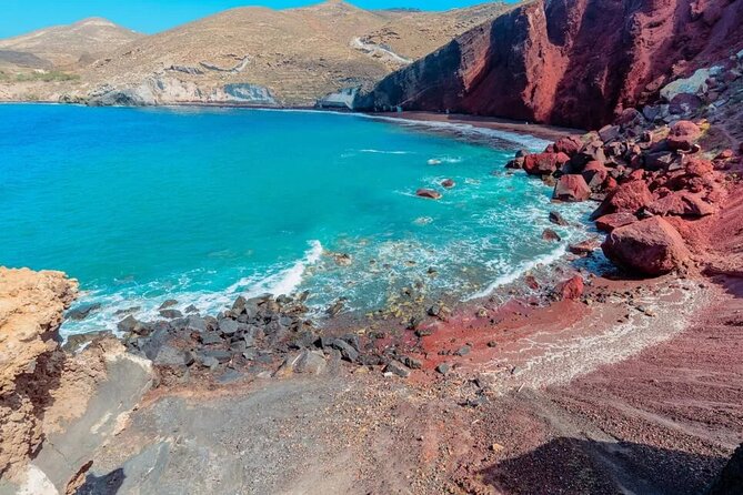 Best Of Santorini Private Tailor Made Tour - Two very different beaches: Perivolos and Red Beach