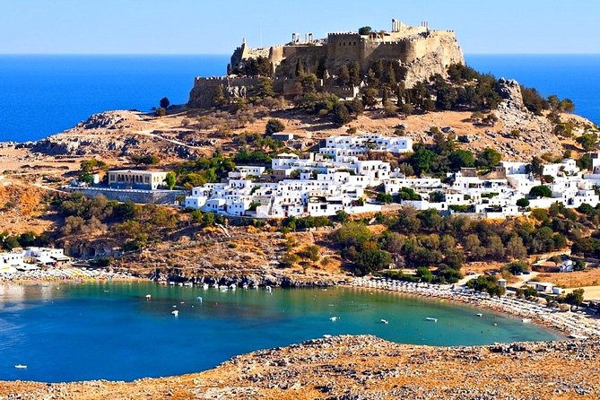 Boat Trip to LINDOS with Swimming Stops at Anthony Quinn's & Tsambika Bays - Leaving Rhodes Harbor around 8:40