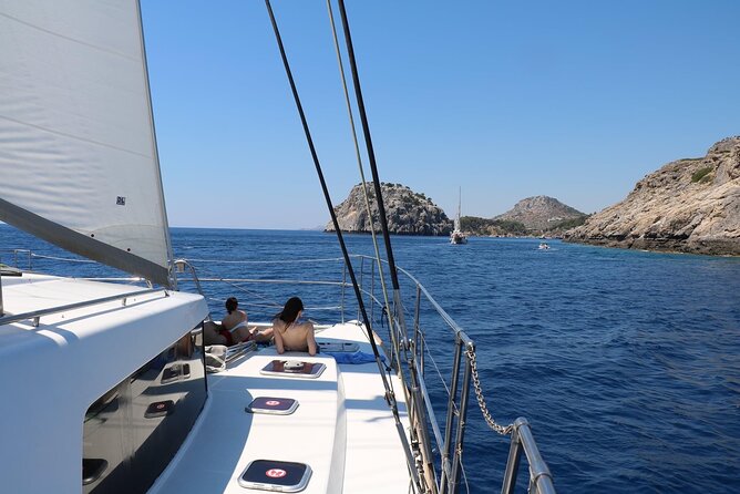 Catamaran Cruises Rhodes - 6 Hours Day Cruise ALL INCLUSIVE - Food, drinks, music, and the feel aboard